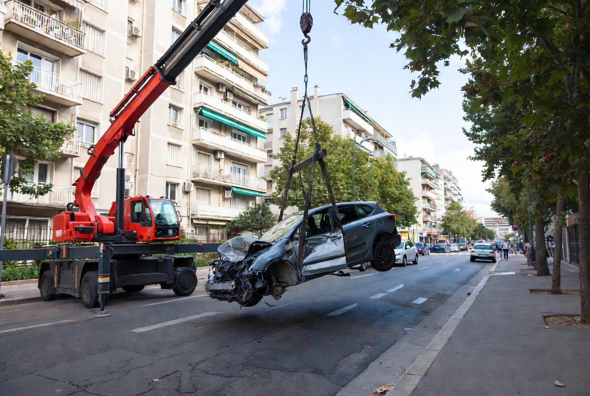 Destruction et enlèvement d'épave à Courbevoie