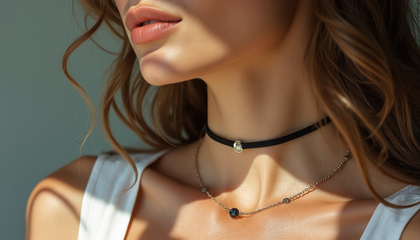découvrez nos conseils pour choisir et porter un collier ras-du-cou qui sublime parfaitement un visage rond, en apportant équilibre et élégance à votre style.